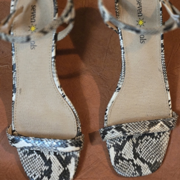 Seven Dials Shoes - Seven Dials Women's Snake Print Sandals